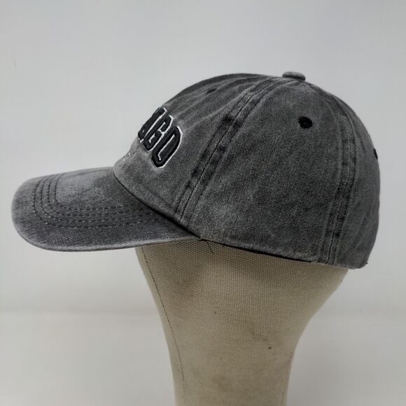 Chicago Men's Slideback Hat Gray Adjustable Embroidered Logo - Picture 5 of 10